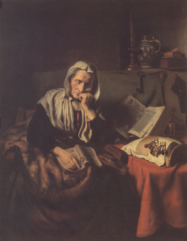 Nicolaes maes An old Woman asleep (mk33)